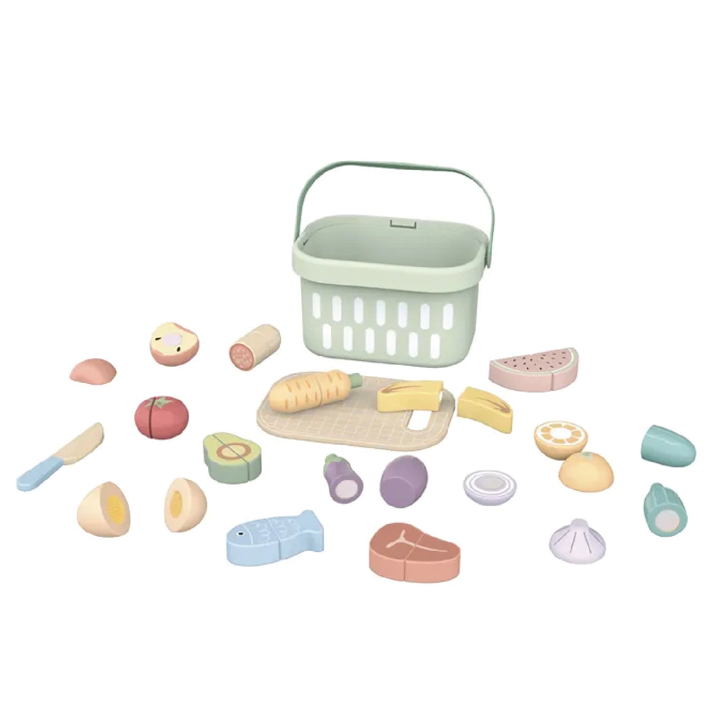 Wooden Portable Cutting Food Set