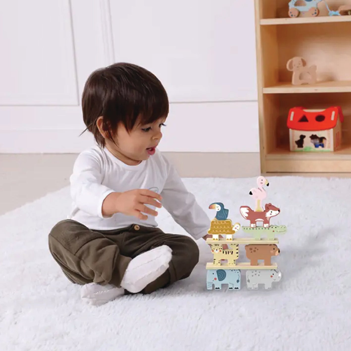 Wooden Stacking Animals