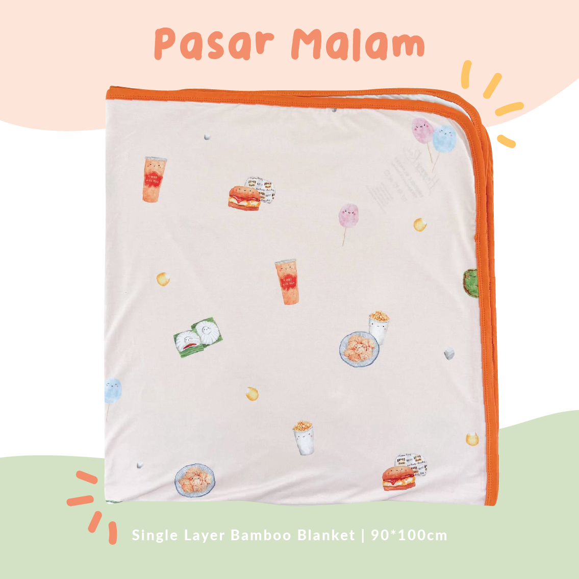 Single Layer Bamboo Blanket (Pasar Malam)