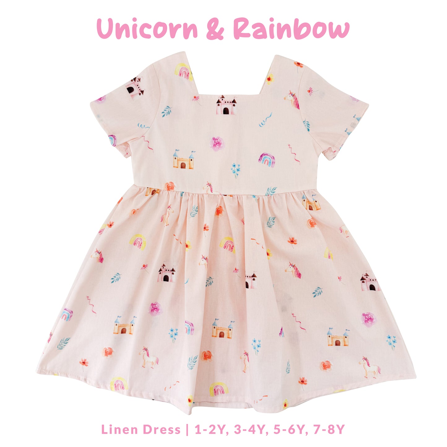 Linen Dress - Unicorn