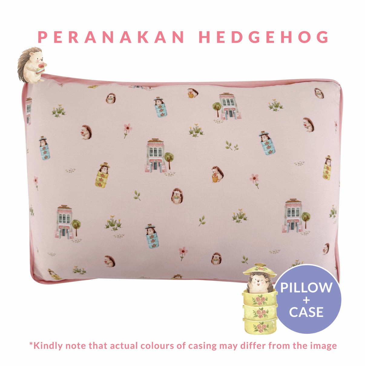 Toddler Head Pillow (Peranakan Hedgehog)