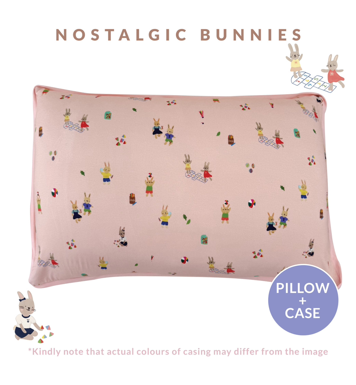 Toddler Head Pillow (Nostalgic Bunnies)