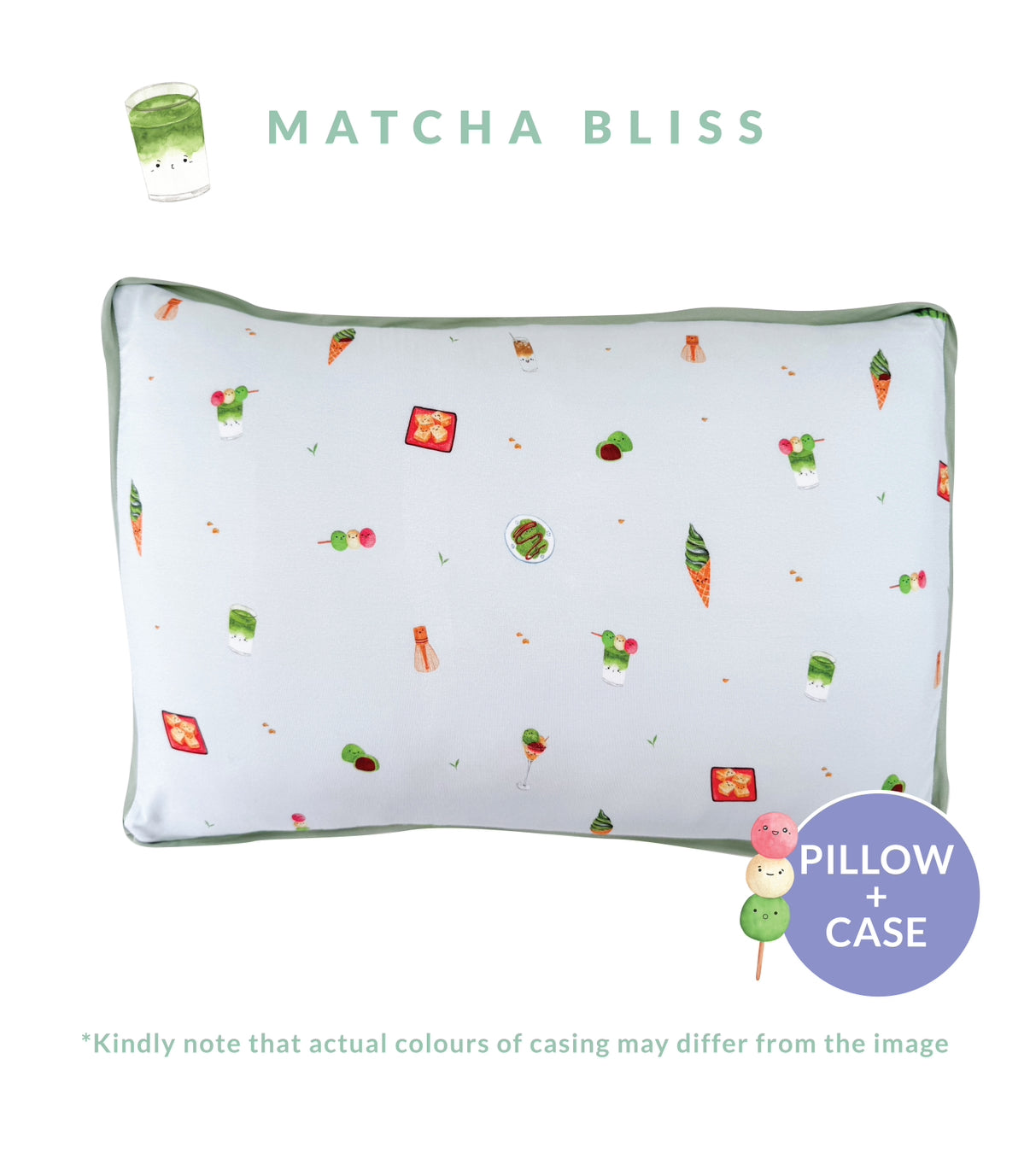 Toddler Head Pillow (Matcha Bliss)