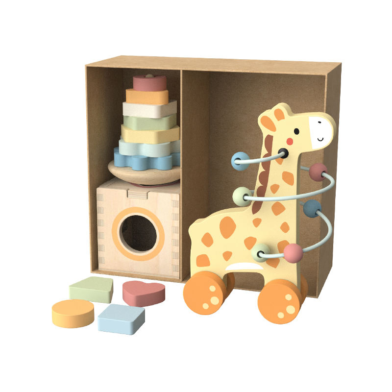 3-in-1 Giraffe Stacking Toy