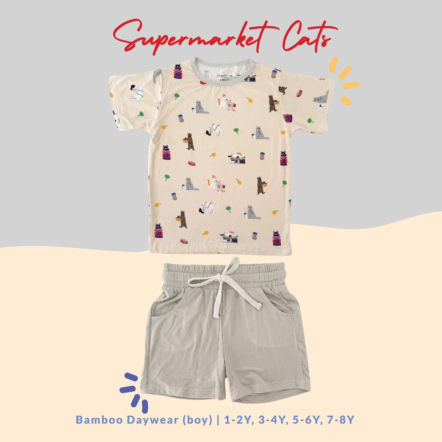 Bamboo Daywear (Supermarket Cats)