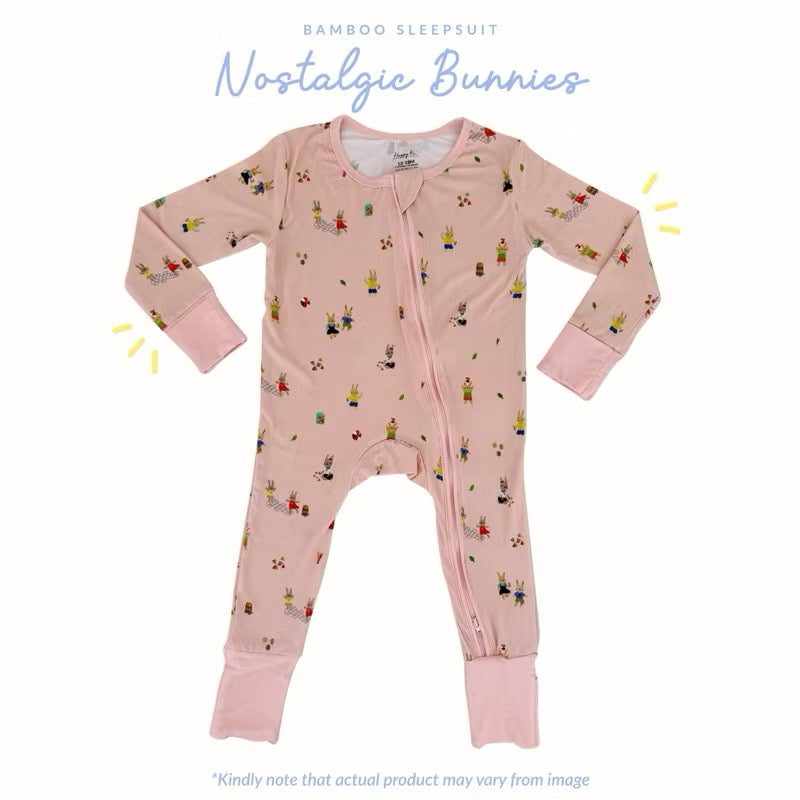 Bamboo Sleepsuit (Bunnies)
