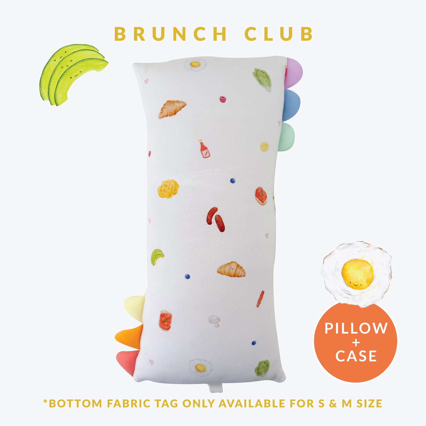 Lil' Snuggles Pillow + Case (Brunch Club)