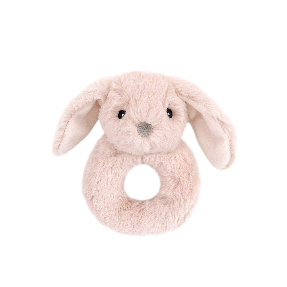 Bunny Fur Rattle-Pink