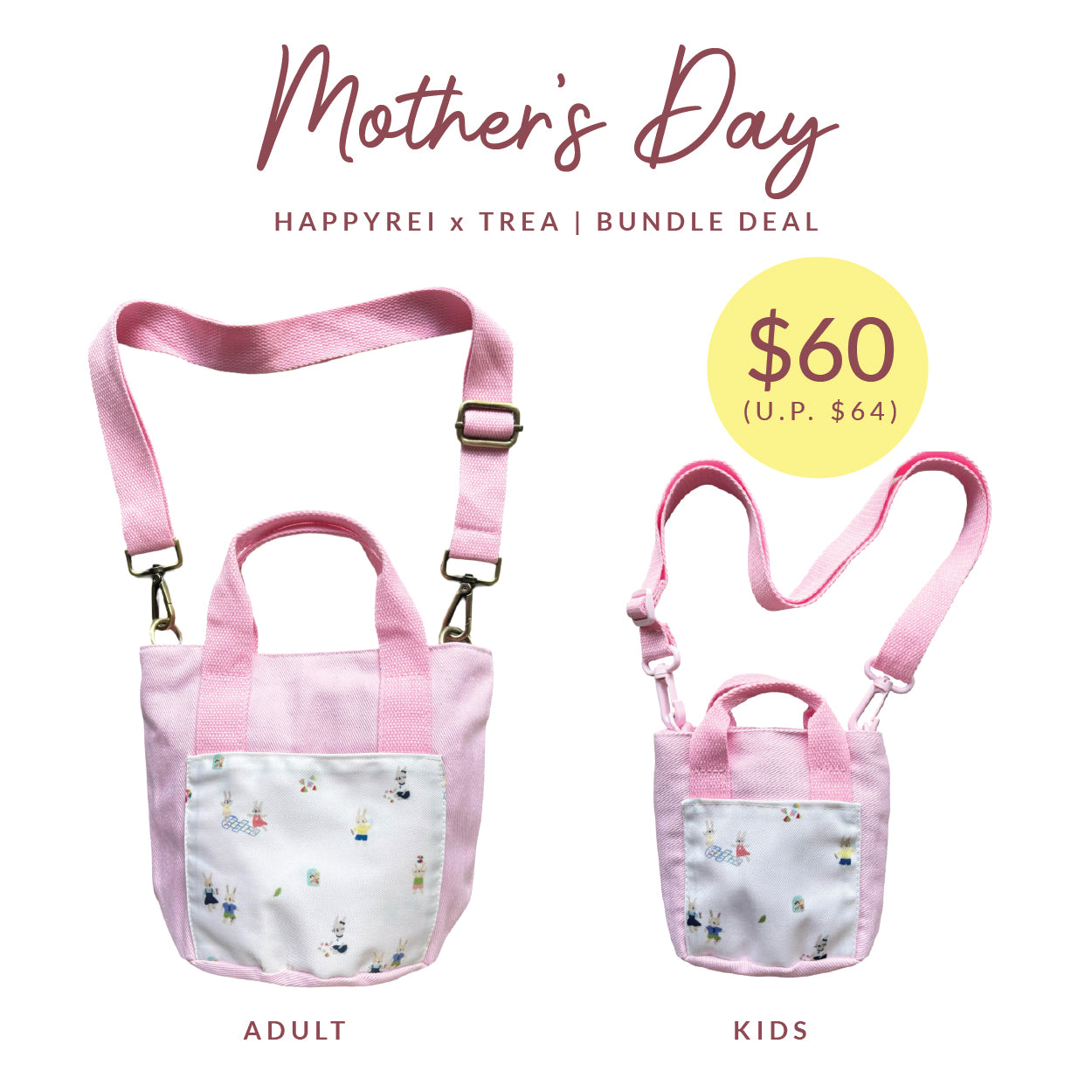 Happy Rei x TREA | Mother's Day Sling Bag
