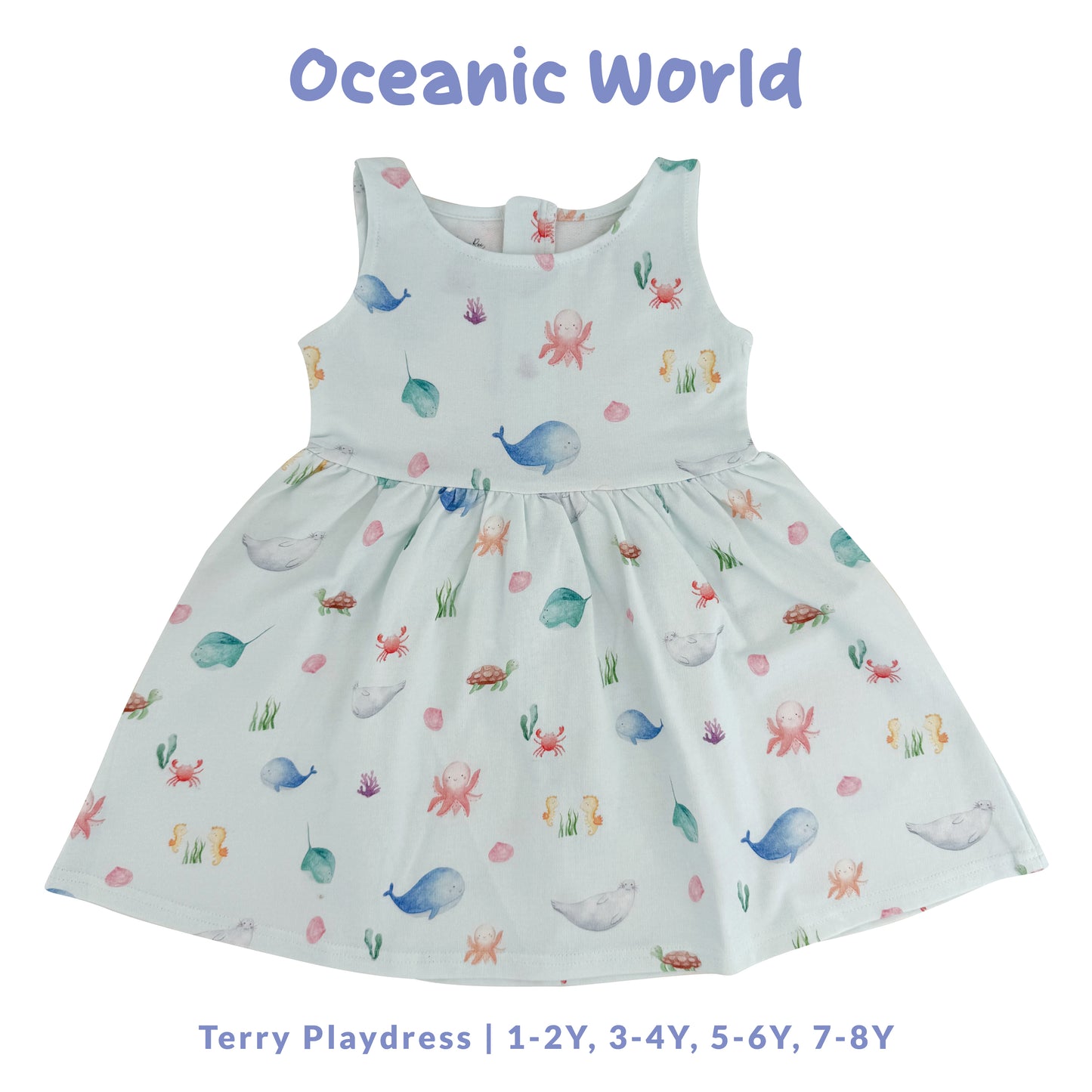 French Terry Dress - Oceanic World