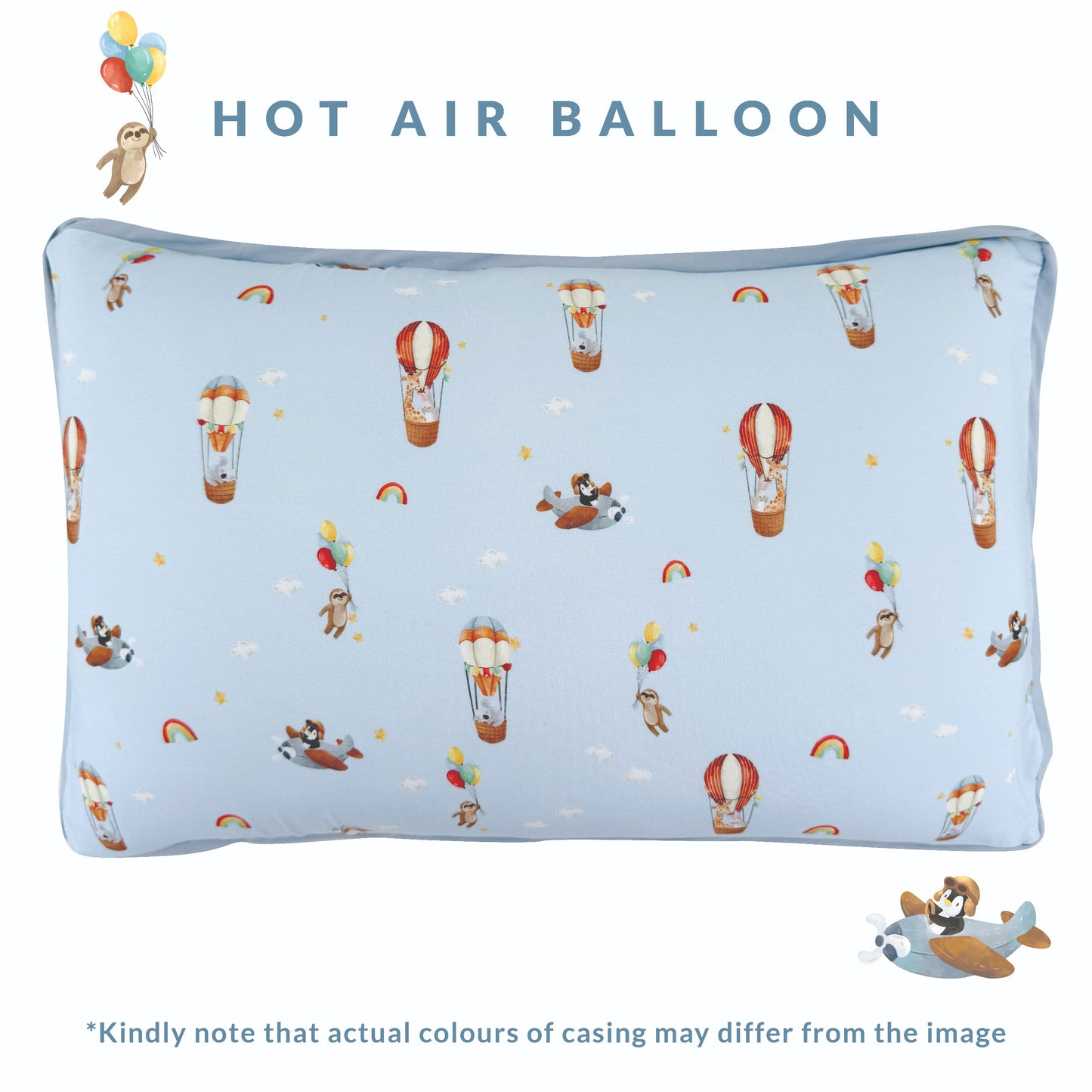 Toddler Head Pillow (Hot Air Balloon)