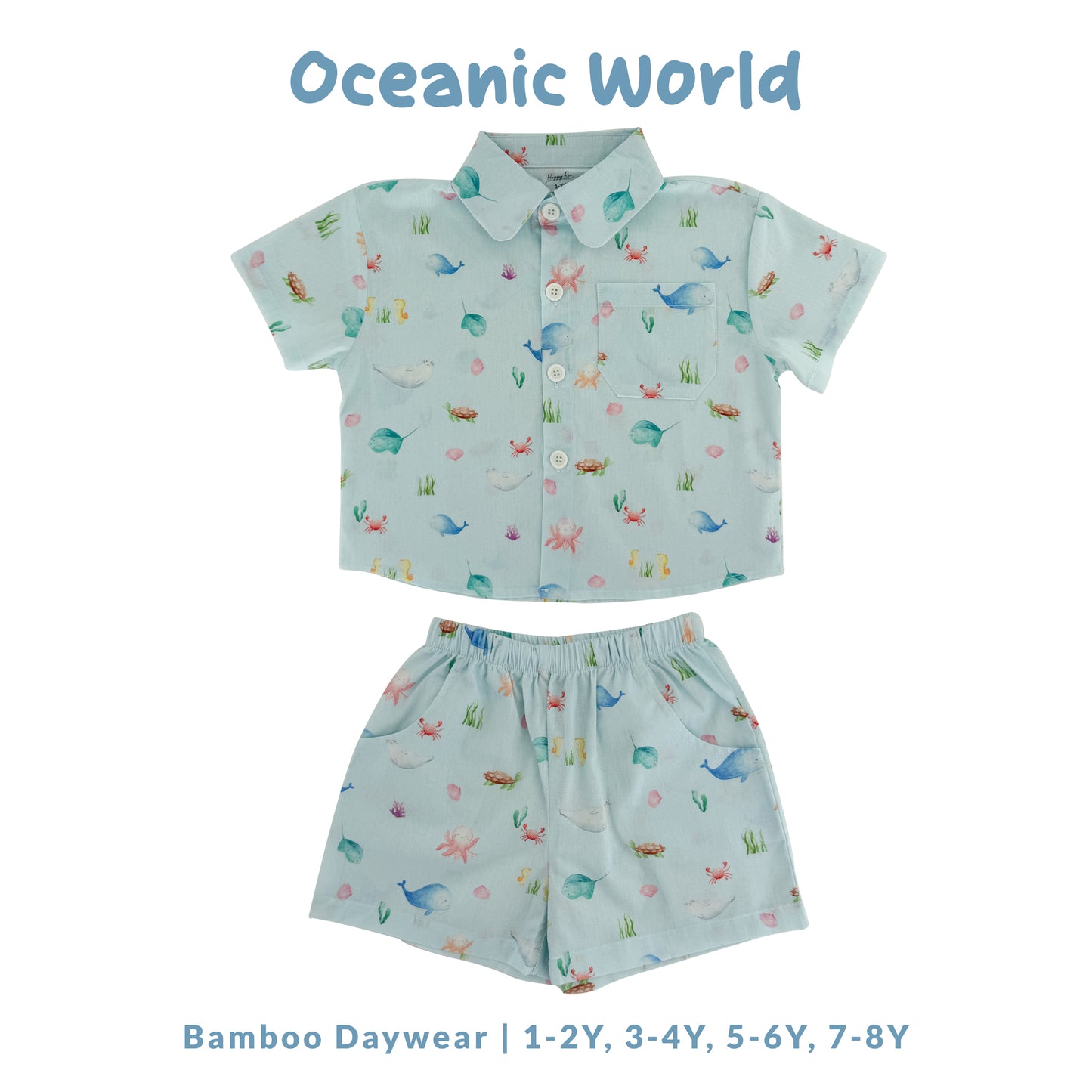 Linen Shirt and Shorts - Oceanic World