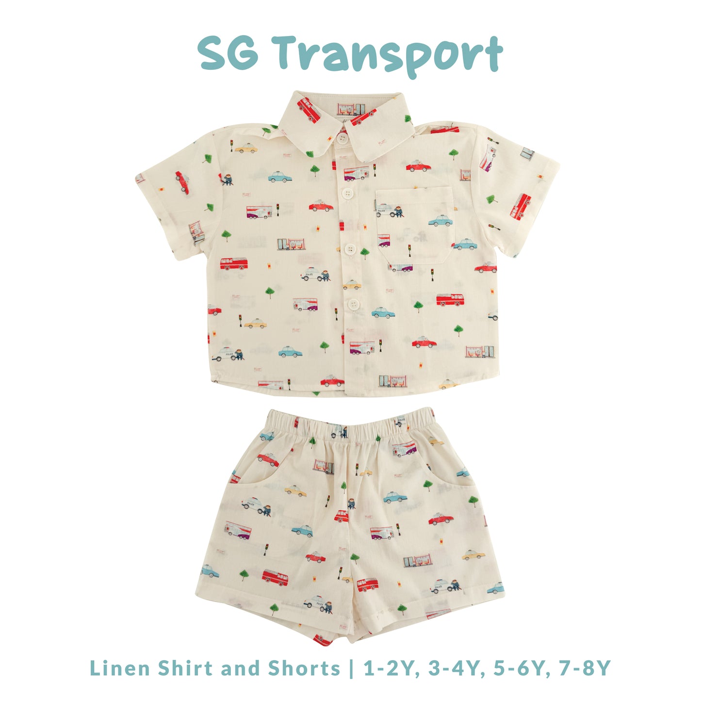 Linen Shirt and Shorts - SG Transport