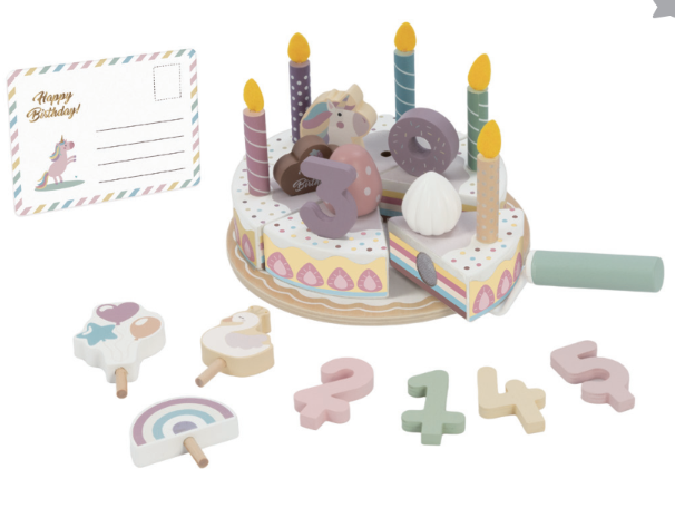 Wooden Birthday Cake