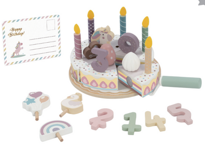 Wooden Birthday Cake