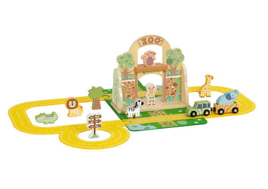 Wooden Zoo Play Set