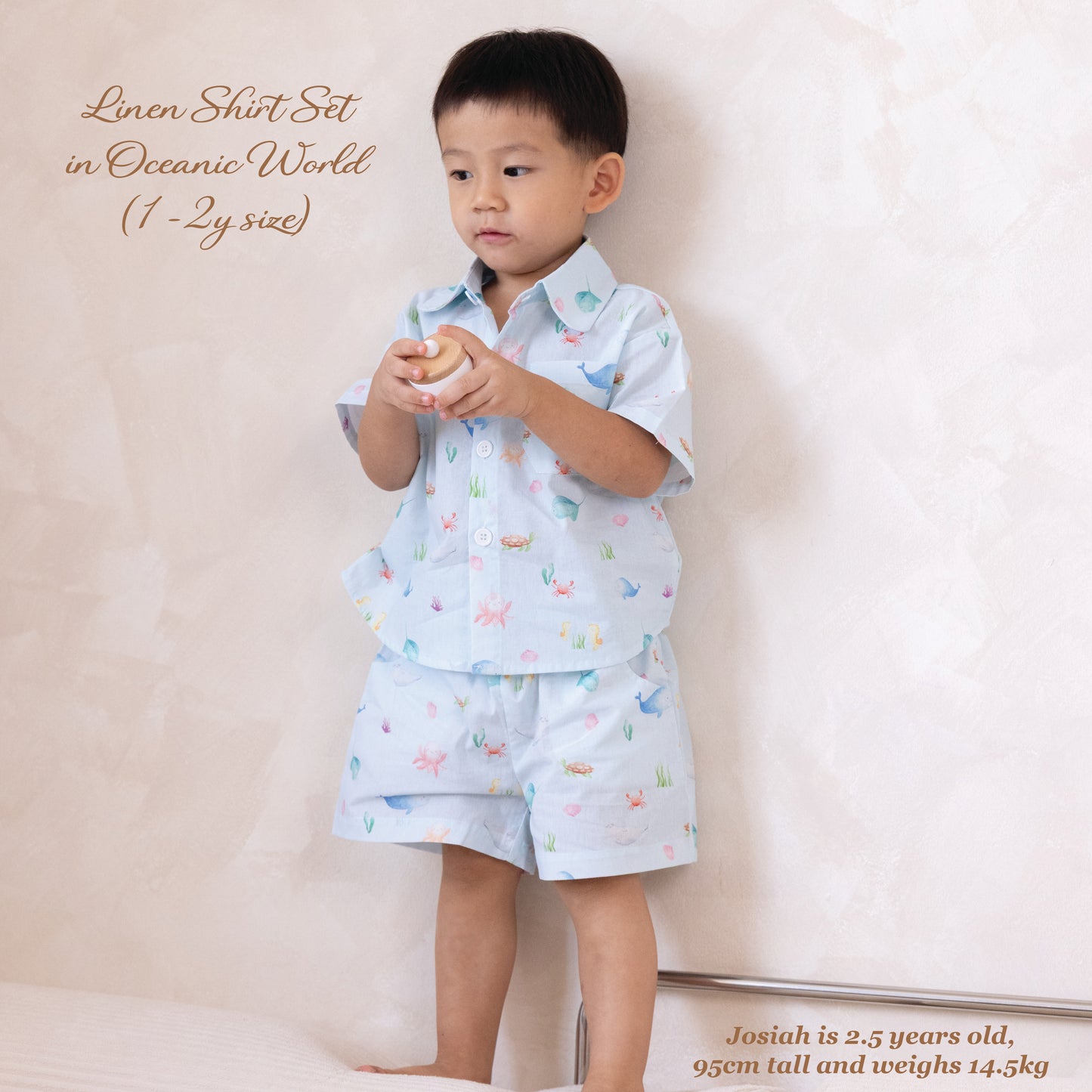 Linen Shirt and Shorts - Oceanic World