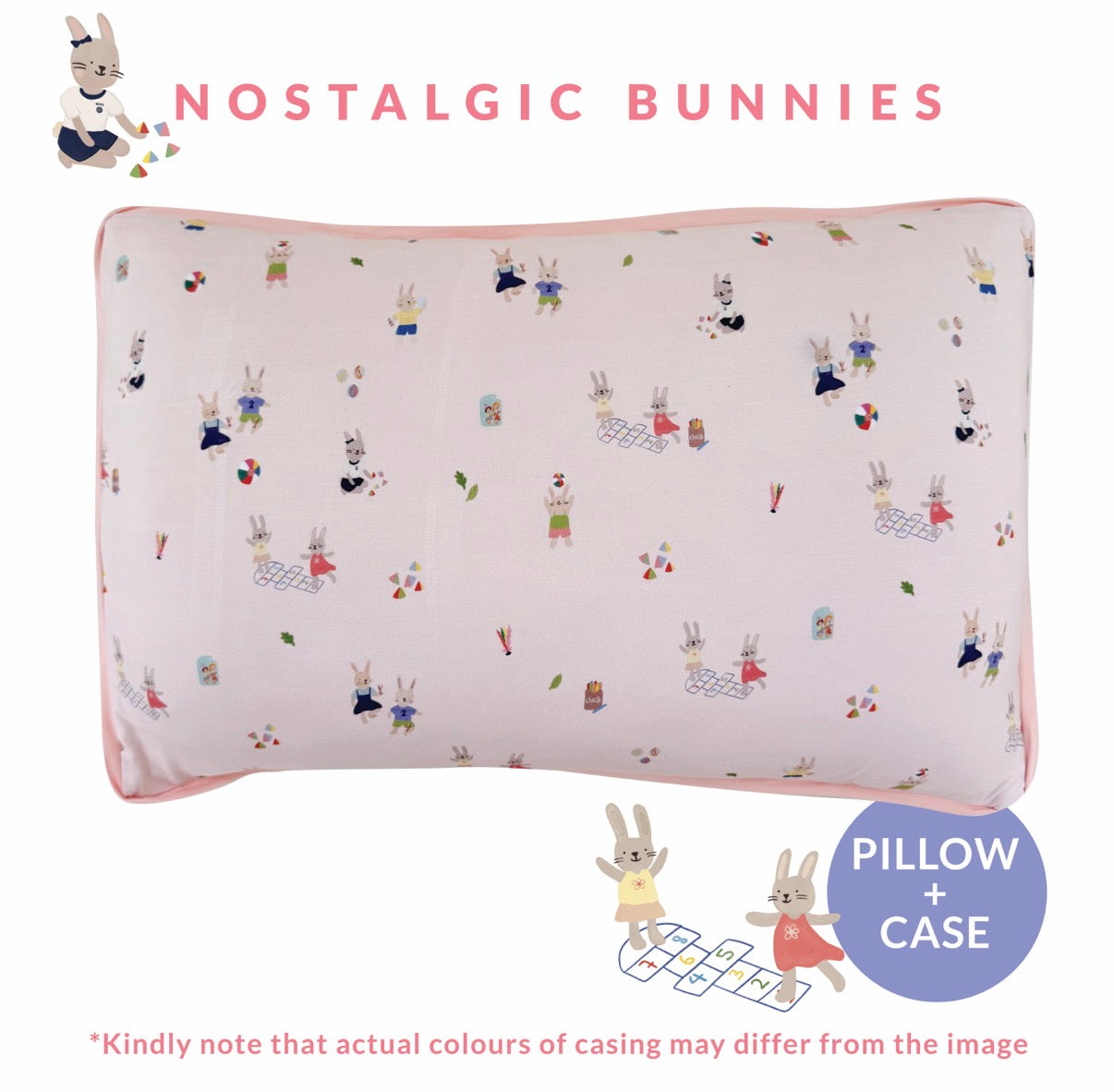 Toddler Head Pillow (Nostalgic Bunnies)