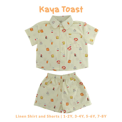 Linen Shirt and Shorts - Kaya Toast