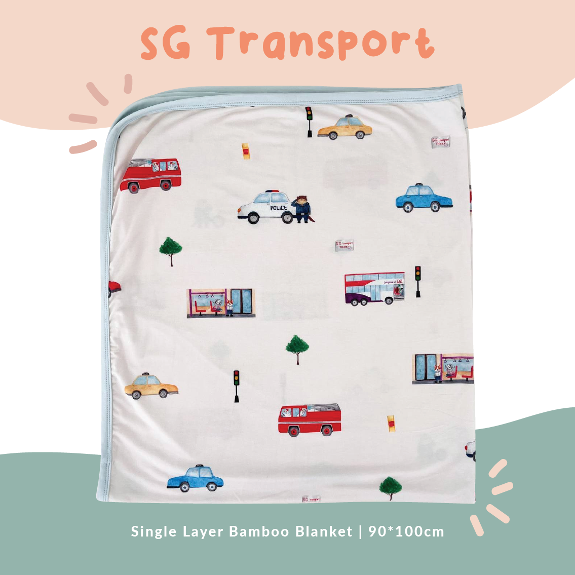 Single Layer Bamboo Blanket (Sg transport)