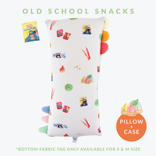 Lil' Snuggles Pillow + Case (Old School Snacks)