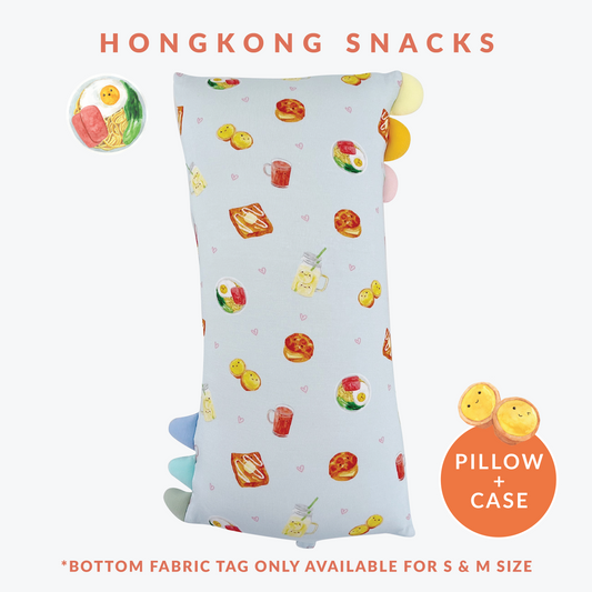 Lil' Snuggles Pillow + Case (Hong Kong Snacks)