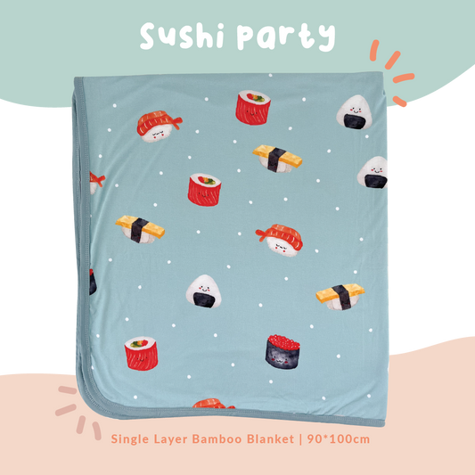 Single Layer Bamboo Blanket (Sushi)