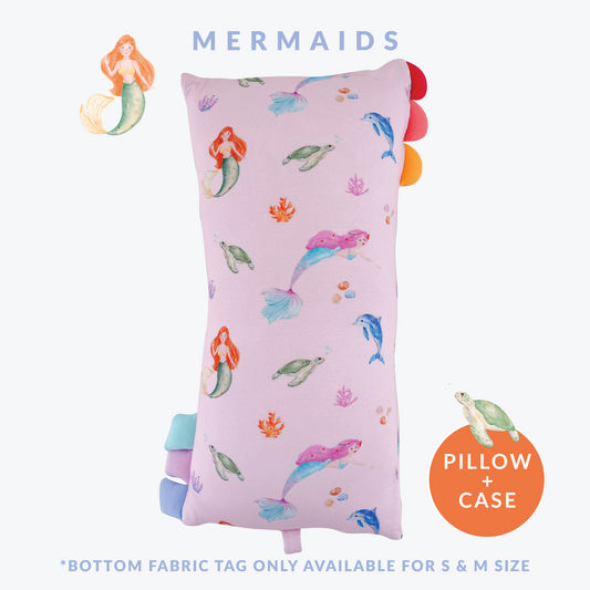 Lil' Snuggles Pillow + Case (Mermaids)