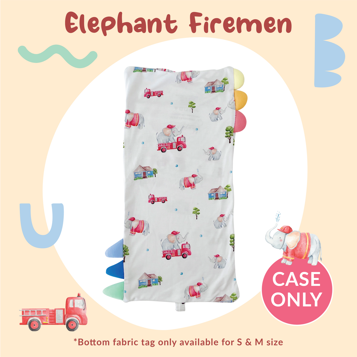 Pillow Case (Elephant Firemen)