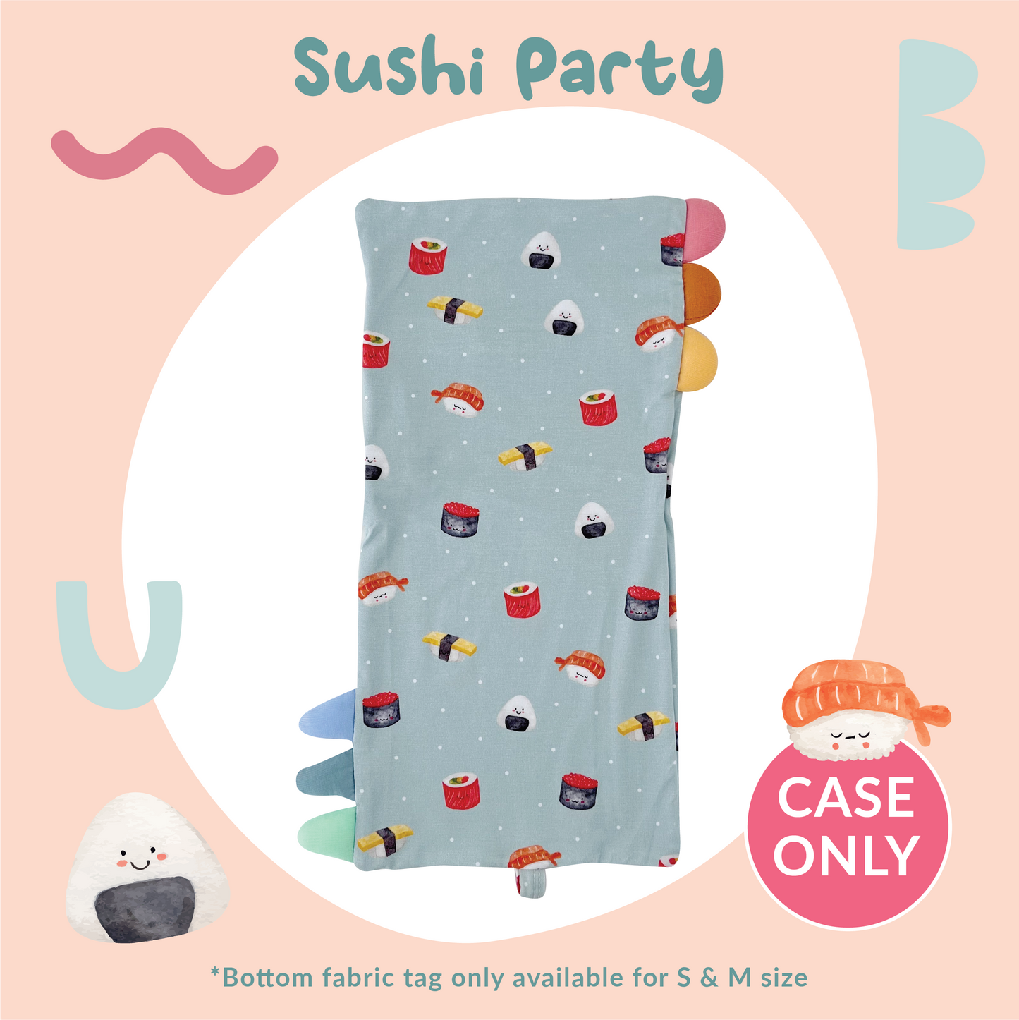 Pillow Case (Sushi Party)