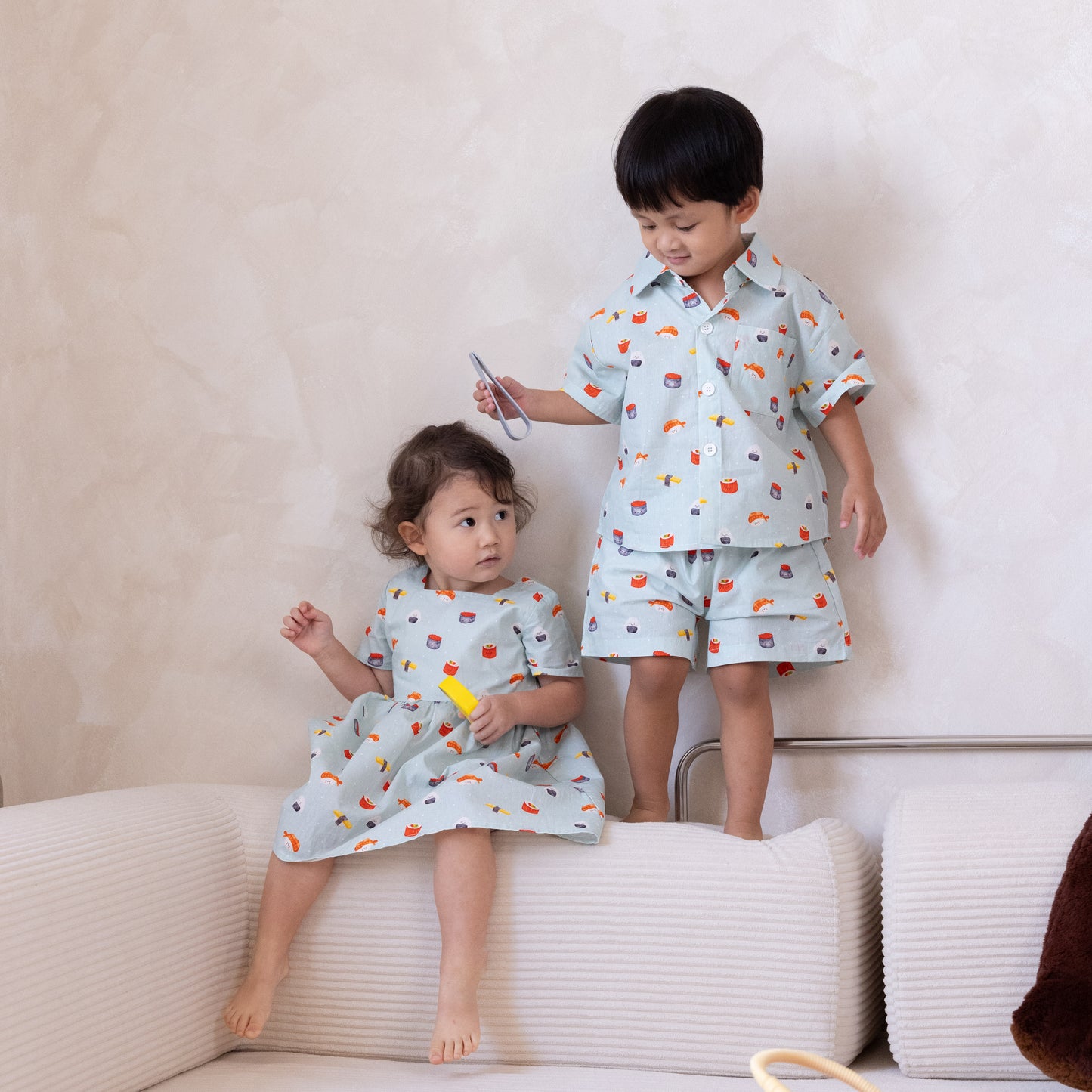 Linen Dress - Sushi Party