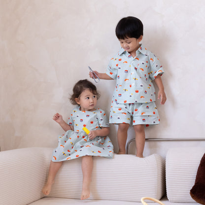 Linen Dress - Sushi Party