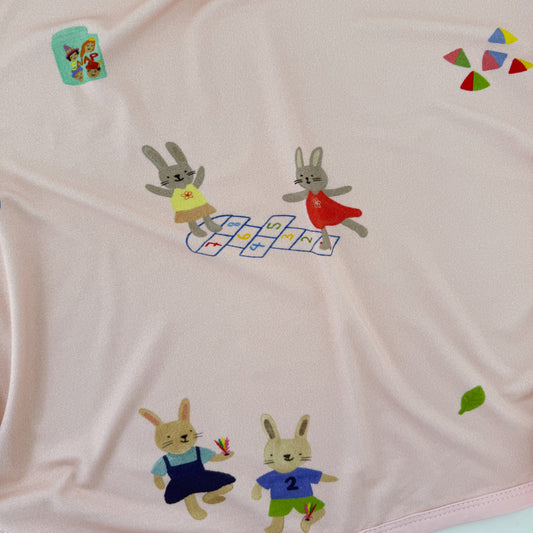 Single Layer Bamboo Blanket (Bunnies)