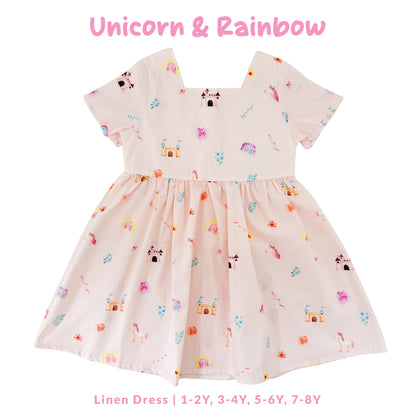 Linen Dress - Unicorn