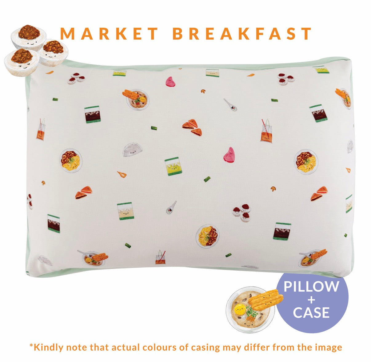 Toddler Head Pillow (Market Breakfast)
