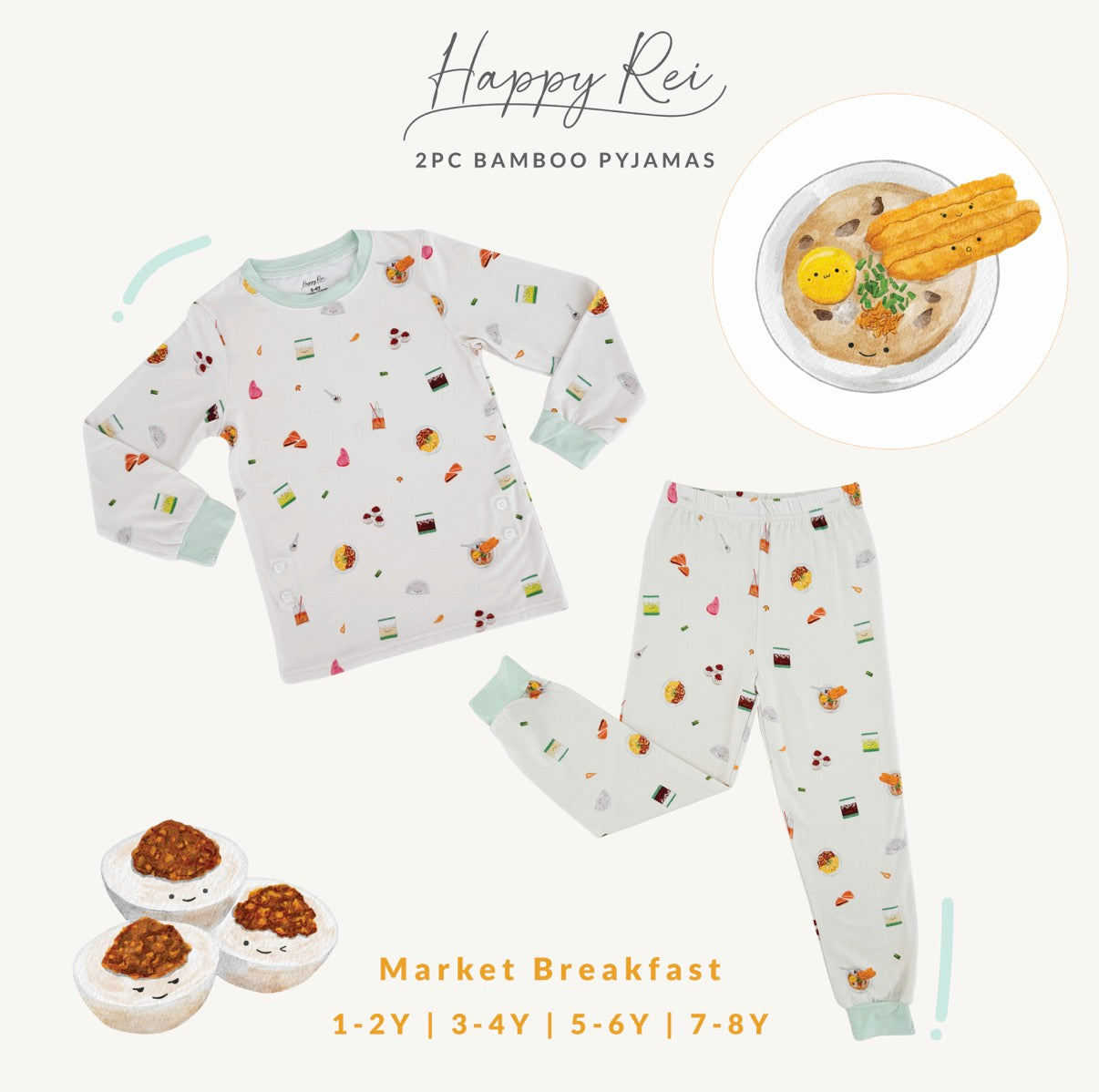 Bamboo Pyjamas (Market Breakfast)