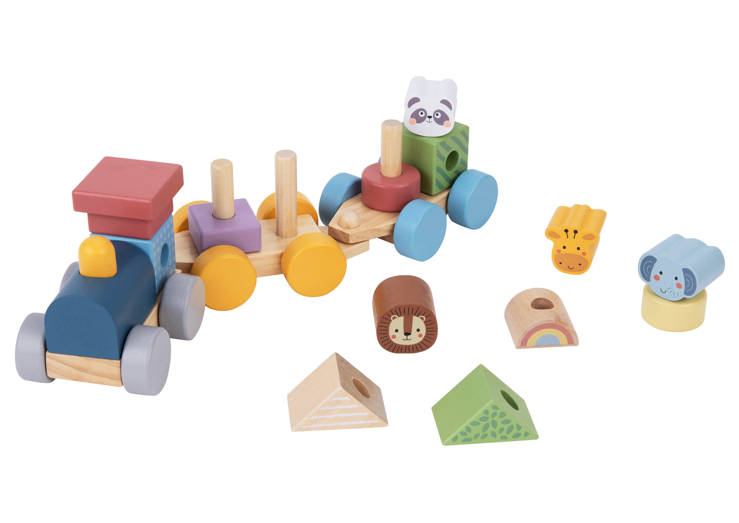 Wooden Train Stacking Toy