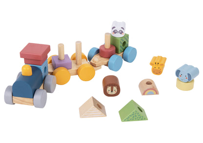 Wooden Train Stacking Toy