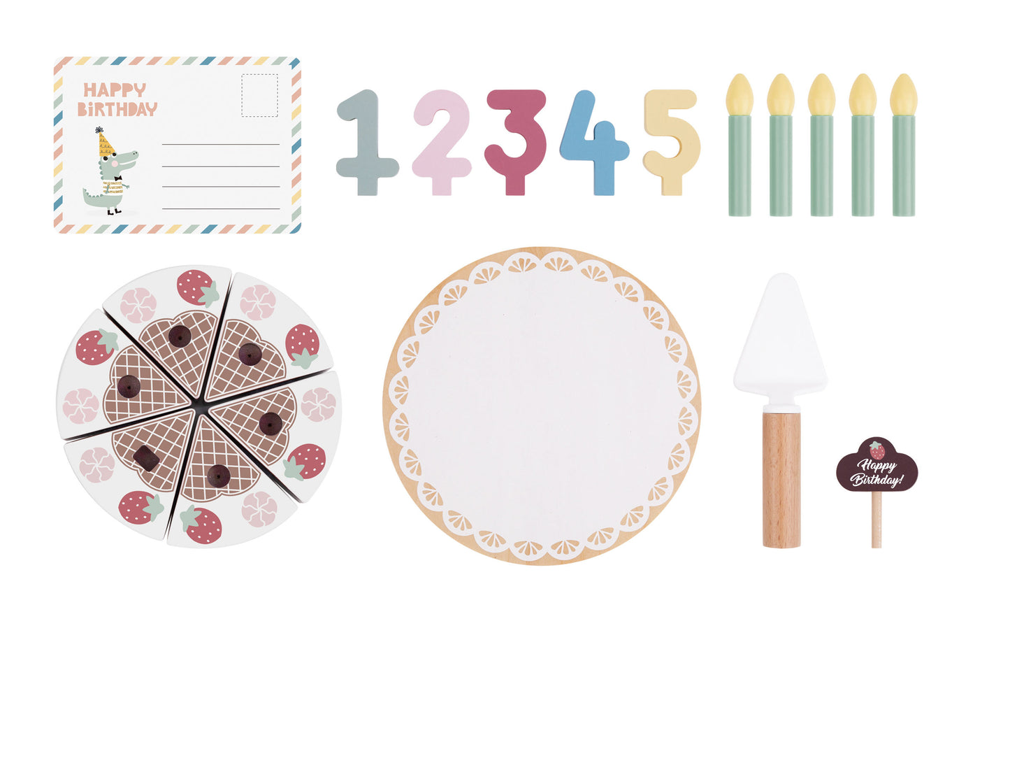 Wooden Birthday Cake
