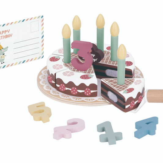 Wooden Birthday Cake