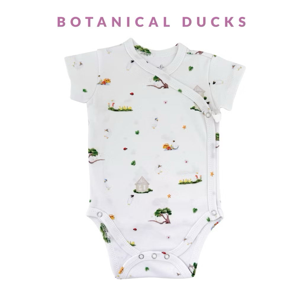 Kimono Onesies (Botanical Ducks)