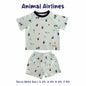 French Terry Shirt & Shorts - Animal Airlines