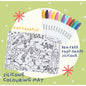 Reusable Colouring Mat + 12pc Markers