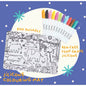 Reusable Colouring Mat + 12pc Markers