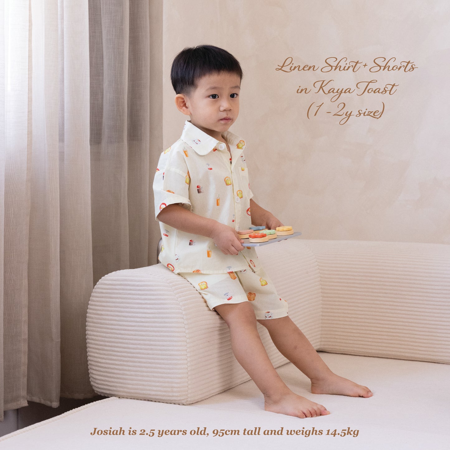 Linen Shirt and Shorts - Kaya Toast