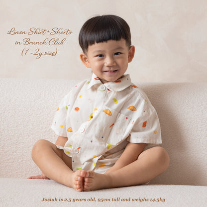 Linen Shirt and Shorts - Brunch Club