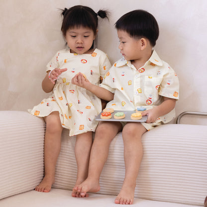 Linen Shirt and Shorts - Kaya Toast