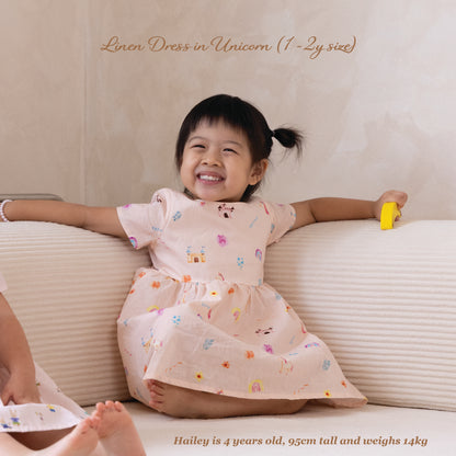 Linen Dress - Unicorn