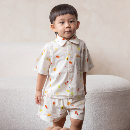Linen Shirt and Shorts - Brunch Club