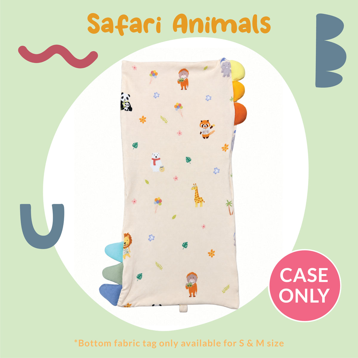Pillow Case (Safari Animals)